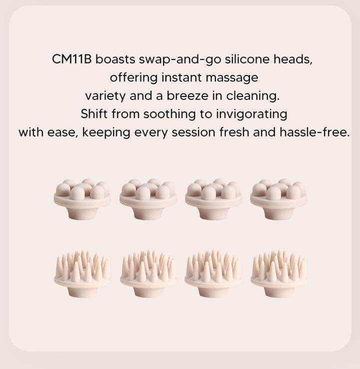 arboleaf Electric Head Massager Portable Comfort Massager for Stress Relief with 8 Removable Massage Claws Waterproof Rechargeable