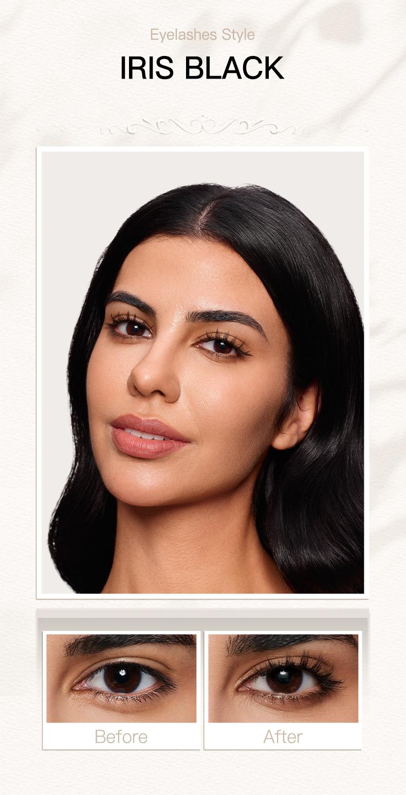 Wosado Soft Magnetic Eyelashes All-in-One Box, Reusable, Glue-Free, Waterproof, Lightweight, Natural Style Makeup Cosmetic