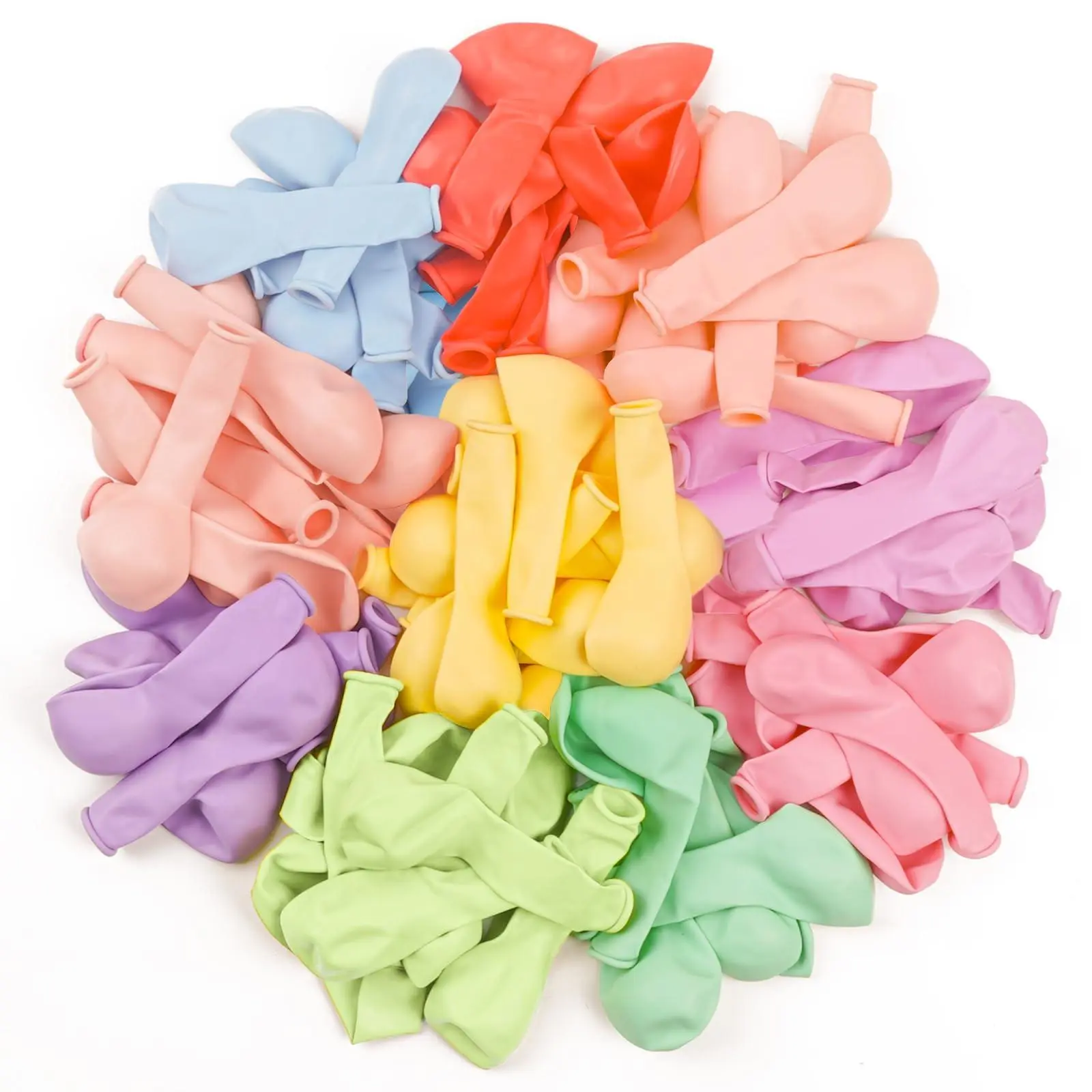 PartyWoo 50-Pack 5-Inch Pastel Latex Balloon Arch & Garland Kit, for Wedding, Birthday Decorations, Balloon Decor, Blow Up Balloons