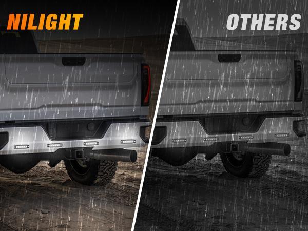 Nilight 10PCS 3.8” 6LED White LED Indicator Light Truck Camper Side Marker Light Marine Boat Stern Light Yacht Kayak Sailboat Trailer Bus RV Clearance Light 12V DC