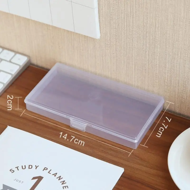 1 PC Stationery Stickers Plastic Storage Box Organizer Container Art Tool Case for Craft Desktop Multifunctional Organizer
