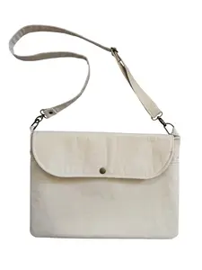 Lumela Neutral Canvas Laptop Bag