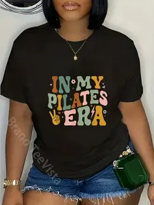 100% Cotton In My Pilates Era Funny Pilates Instructor Pilates Yoga T-Shirt