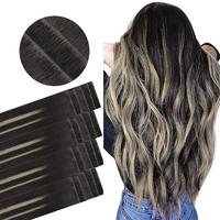 1B/19/1B-Balayage Natural Black to Light Blonde
