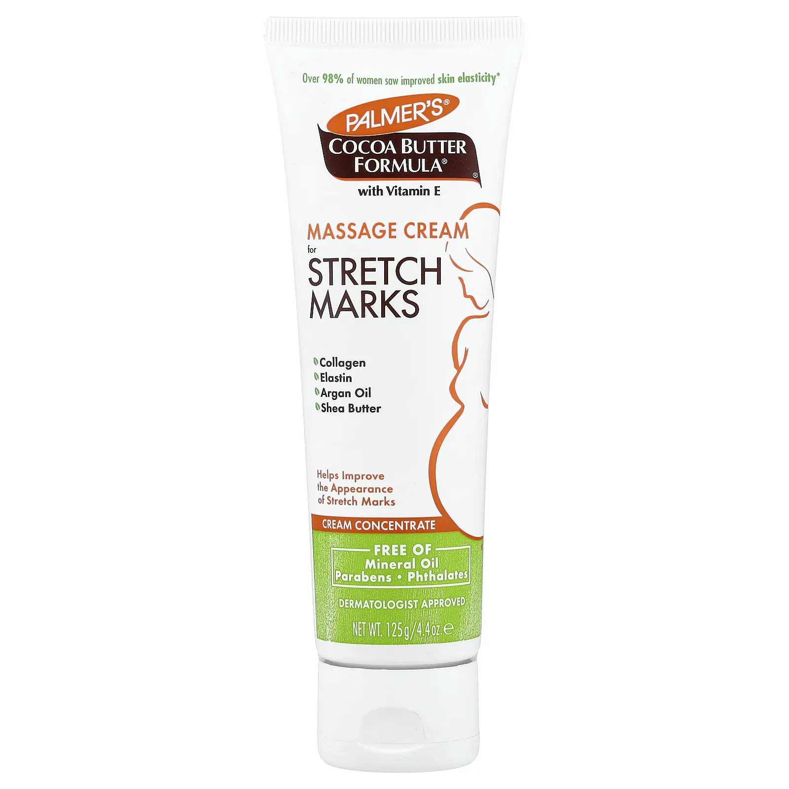 Palmer's Cocoa Butter Formula® with Vitamin E, Massage Cream for Stretch Marks, 4.4 oz (125 g)