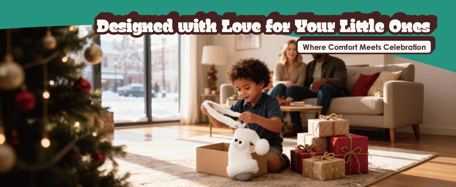 Holiday Snowman & Santa LED Night Light with flash, strobe, fade and twinkle lighting effects. Creates warm festive atmosphere, perfect as decorative light for bedroom, living room, mantel, winter parties and seasonal home decor.