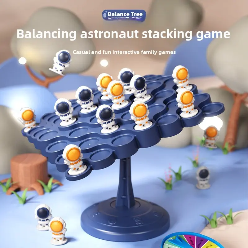 Balance Astronaut Desktop Game Jenga Astronaut Balance Tree Educational Parent-Child Interactive Children's Toy