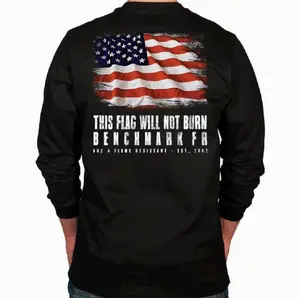 Benchmark FR® X-Large Black Benchmark 3.0 Cotton Flame Resistant T-Shirt With Flag Will 2P0MO
