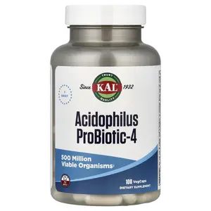 KAL Acidophilus Probiotic-4, 100 VegCaps