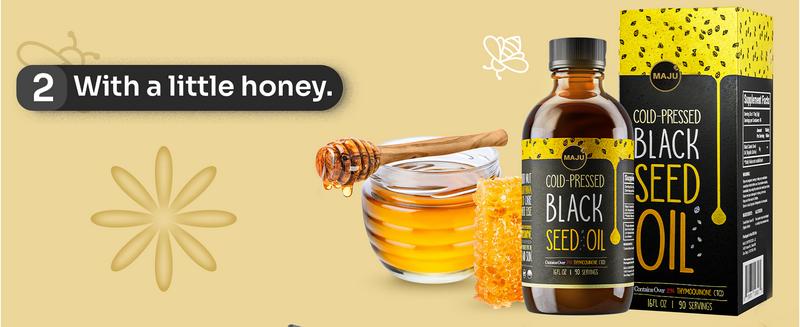 MAJU Light & Potent Black Seed Oil (16oz) - Edible Health Supplement, Organic, Cosmetic & Consumable, Light Color, Taste of Comfort Healthcare Fitness