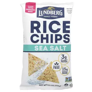 Lundberg Rice Chips, Sea Salt, 5.5 oz (156 g)