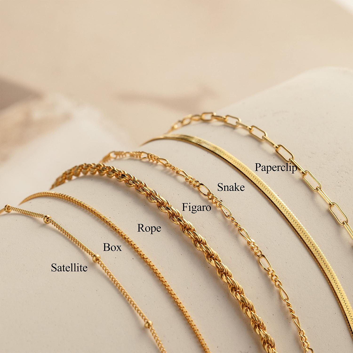 Tewiky 14K Gold Plated Copper Bracelets for Women Waterproof, Jewelry Sets for Women Trendy Thin Dainty Stackable Cuban Link Paperclip Chain Bracelet Pack Fashion Accessories Gifts for Womens For Mother's Day gifts tiktokshopbacktoschool Tewiky 14K Gold Plated Copper Bracelets for Women Waterproof, Jewelry Sets for Women Trendy Thin Dainty Stackable Cuban Link Paperclip Chain Bracelet Pack Fashion Accessories Gifts for Womens For Mother's Day gifts tiktokshopbacktoschool