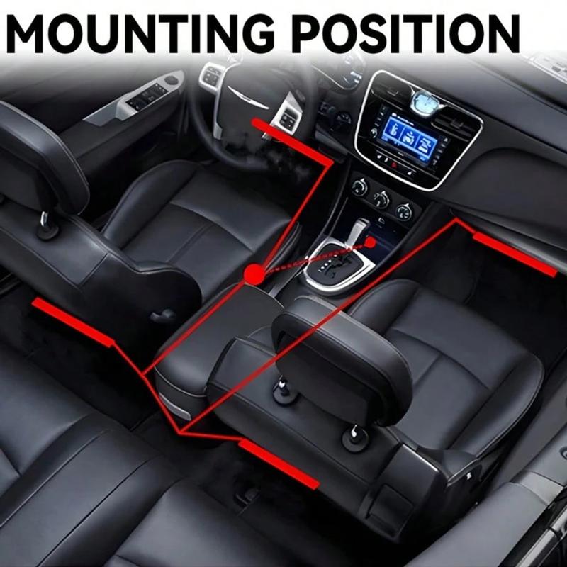 Car LED Strip Lights 4Pcs 48 LED Interior Multicolor Music Car Strip Light Under Dash Lighting Kit with Sound Active Function Remote Controller DC 12V Dual Mode RGB Foot Lights