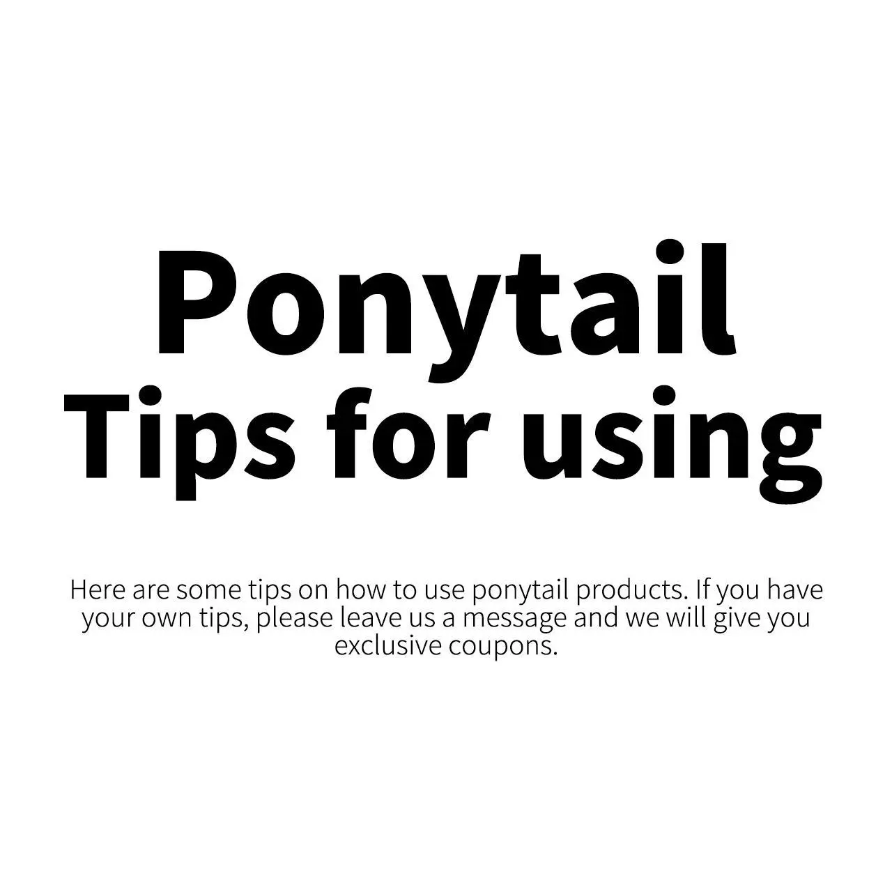 Human Hair Ponytail Extensions, Printed Usage & Washing Tips Included for Haircare Guidance