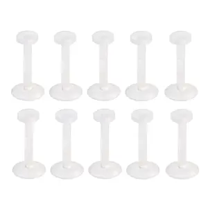 Pack of 10 Clear Bioflex Removable Push Top Piercing Retainers