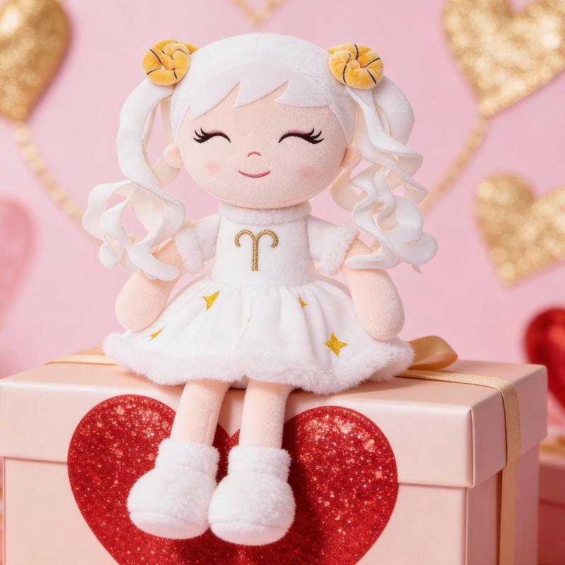 Princess Zodiac Doll 16 Inch Plush Toy – Handmade Soft Doll for Girls –  Zodiac Gift, Birthday Gift, Christmas Gift, Valentine’s Day Gift, Plush Doll for Kids