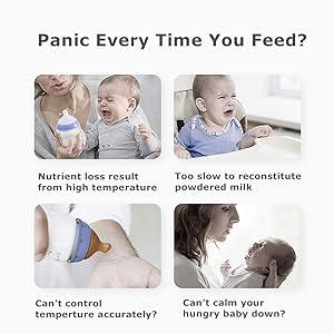 GROWNSY Baby Thermos, Bottle Thermos, Precise Temperature Control Formula Kettle, Convenient to use and save time and energy, Mom's Best Choice