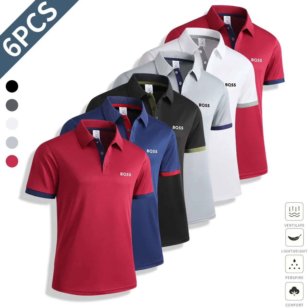 Red + Blue + Black + Gray + White + Red