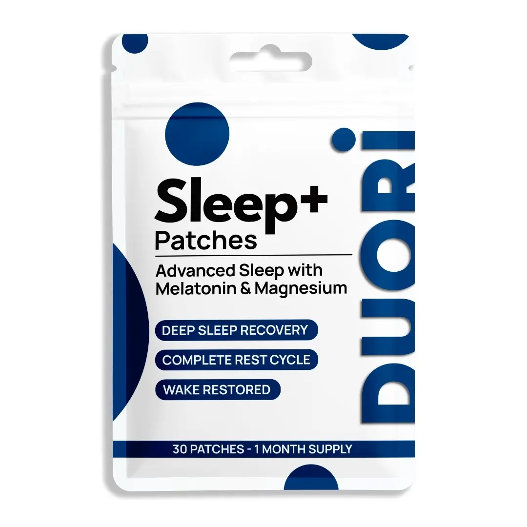 Sleep+ Patches - Melatonin - Valerian Root - Magnesium - Natural Sleep Aid - 30 Patches - 1 month supply