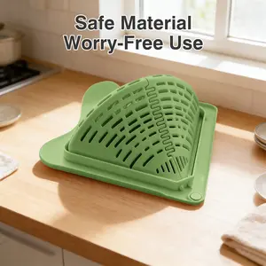 1 Count magnetic drip tray, Yellow Or Green Sink Debris Collector, Space-Saving Corner Style