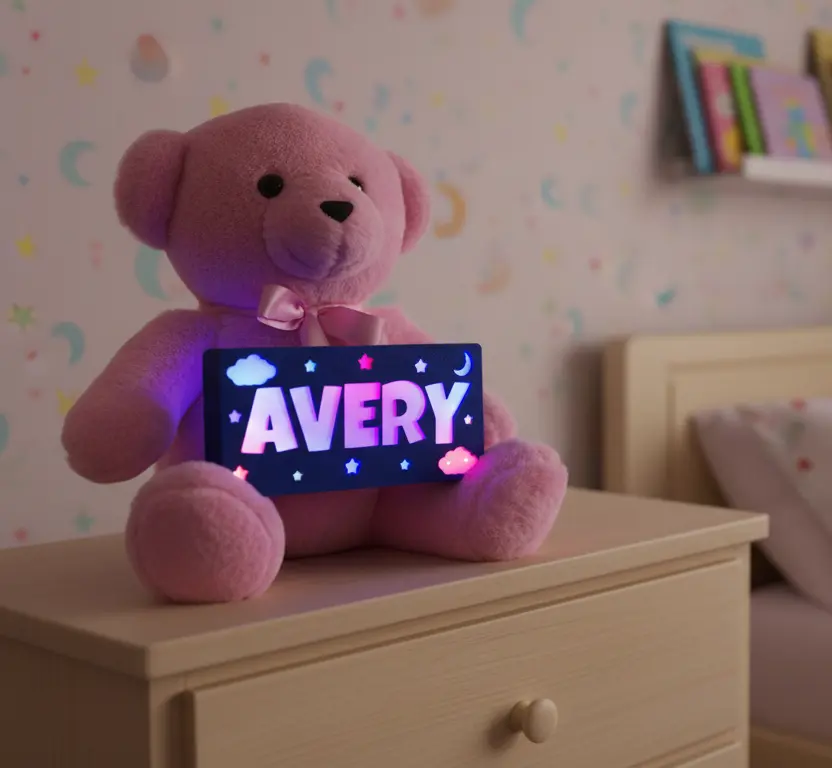 Customizable Name Led Night Light Box