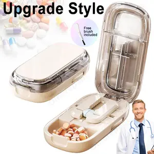 Adjustable Pill Cutter Splitter for Tiny and Small Tablets, Cutting into Pills to 1/2 and 1/4, featuring Precise Alignment Functionality,Holiday Haul