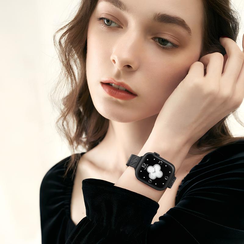 Missair Love&Luck Band 316L Stainless Steel Compatible with Apple Watch Series 1-11 SE Ultra (38-49mm) – Fashionable Luxury Watchband for iWatch Wearable Accessories