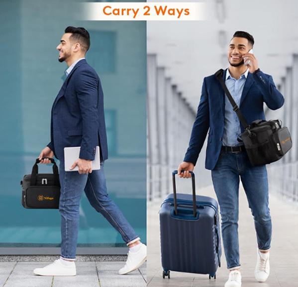 Nifogo 15L Large Insulated Lunch Bag - Reusable Water Resistant Cooler Tote for Women Men, Portable for Work & Picnic