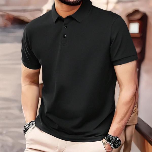Men’s Casual Business Polo Shirt 4-Pack, Simple and Comfortable, Skin-Friendly Soft Fabric