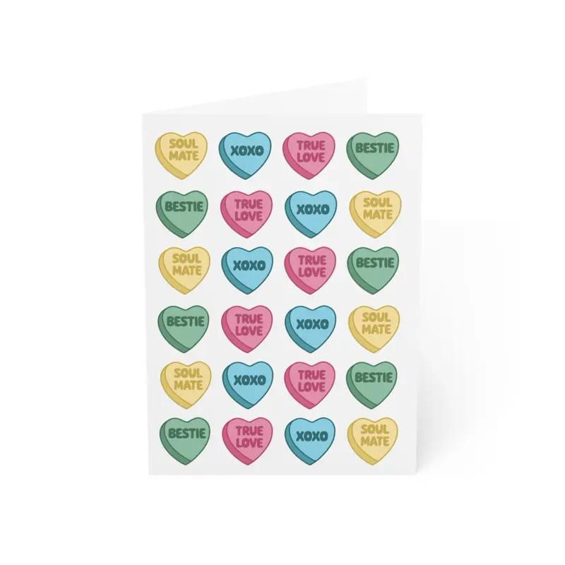 Conversation Hearts Valentines Card | BFF Valentines