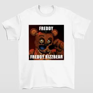 🥇 🥇 Five Nights at Freddy's Funny Meme Freddy Rizzbear Shirt,Unisex Crewneck T-shirt for Men And Women,Unisex Crewneck T-shirt for Men And Women