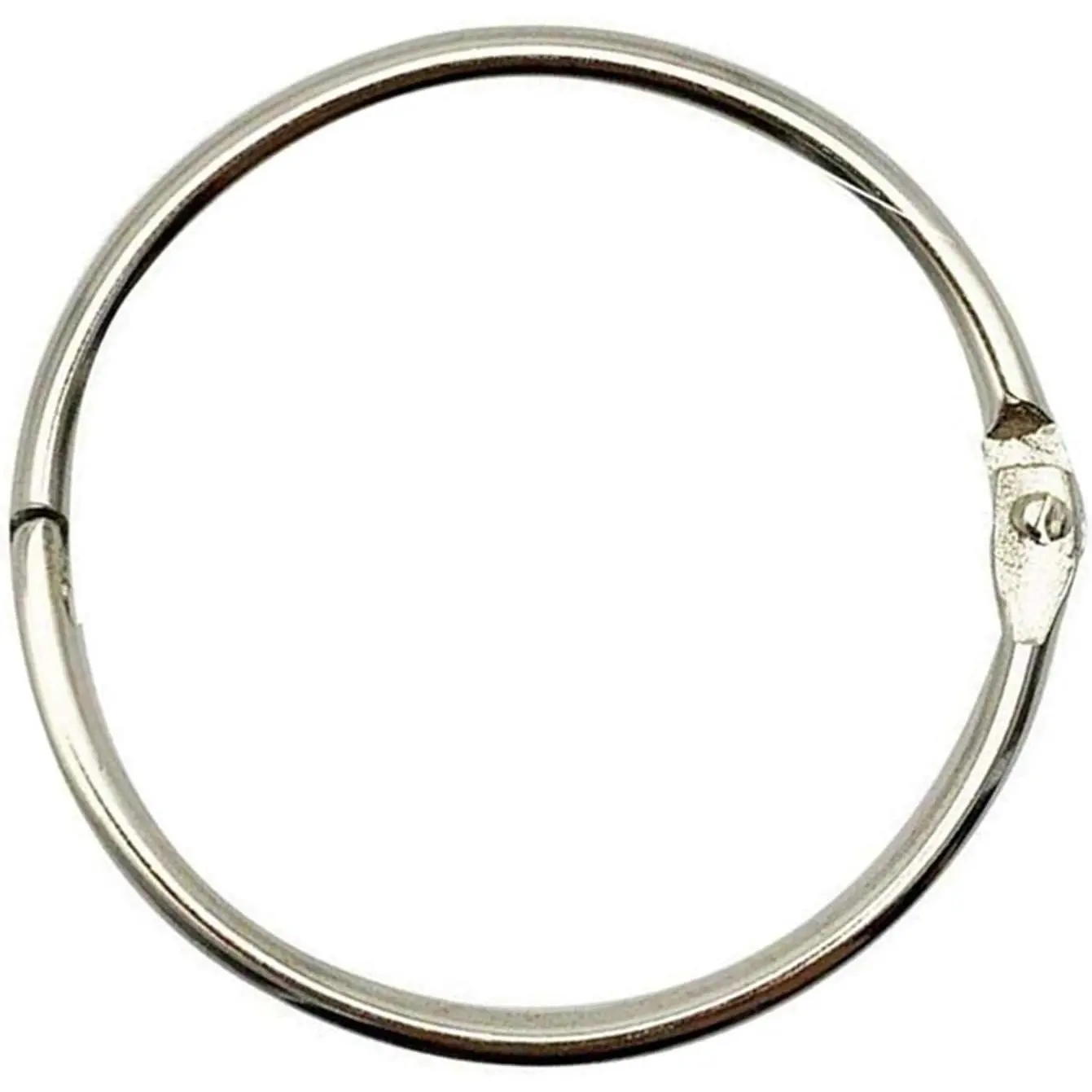 2 Inch (20 Pack) Loose Leaf Binder Book Rings, Heavy Duty Nickel Plated Steel Rings, Rust-Resistant Metal Key Rings for Index Cards, DIY Crafts, Recipe Organizers, Notebooks & Documents