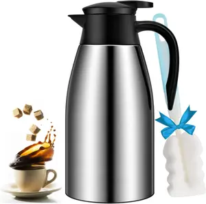 Thermal Pot Flask 68oz Coffee Carafe Insulated Coffee Urn Stainless Steel Vacuum Coffee Hot Water Tea