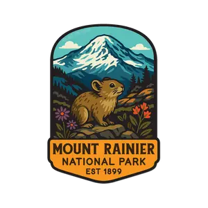 Mount Rainier National Park Sticker
