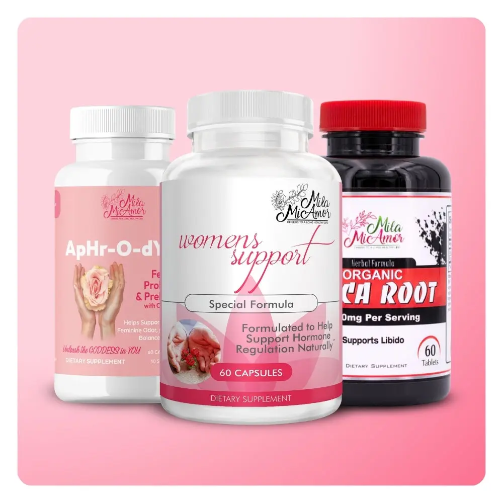Women's Essential Bundle - Maca Root, Women's Support, ApHr-O-dYte Women's Essential Bundle - Maca Root, Women's Support, ApHr-O-dYte