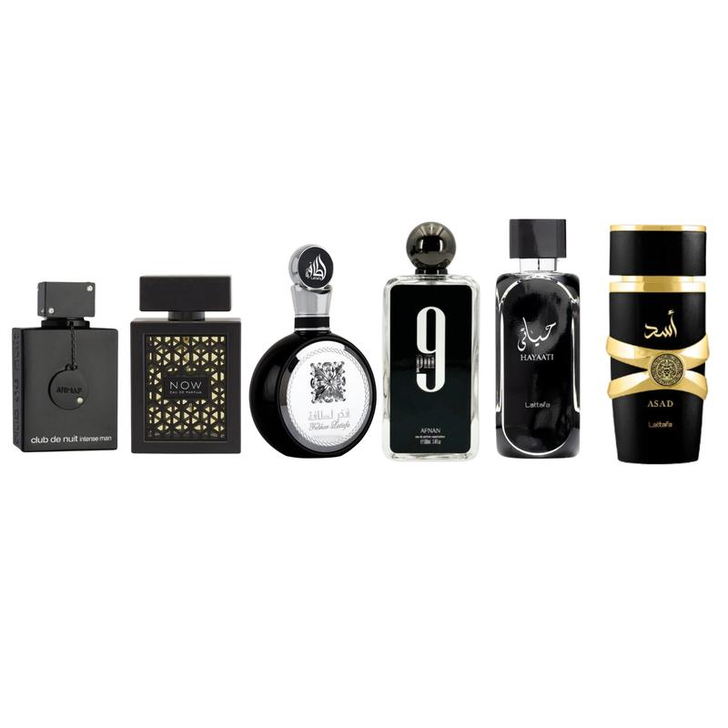 Armaf Mega Combo for Men - CDN Intense Man | 9PM EDP | Fakhar EDP | Rave Now EDP | Asad EDP  & Hayaati EDP 3.4FL.OZ Fragrance Collection