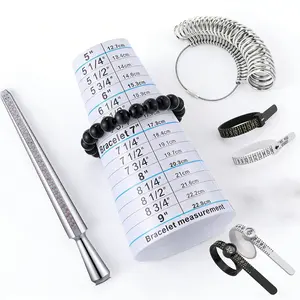 Complete Ring & Bracelet Sizing Kit  Jewelry Measuring Tools Set with Ring Sizer, Bracelet Gauge & Size Sticks