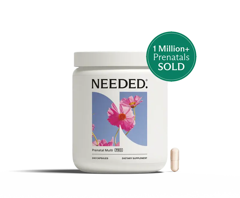 NEEDED. Prenatal Multi Pro - 240 Capsules (1 Month Supply) - Expertly-Formulated 26 Clinically Studied Nutrients - Folate Choline & Vitamin D3 - Fetal Brain & Neural Tube Development - Nausea Relief - Fertility to Postpartum