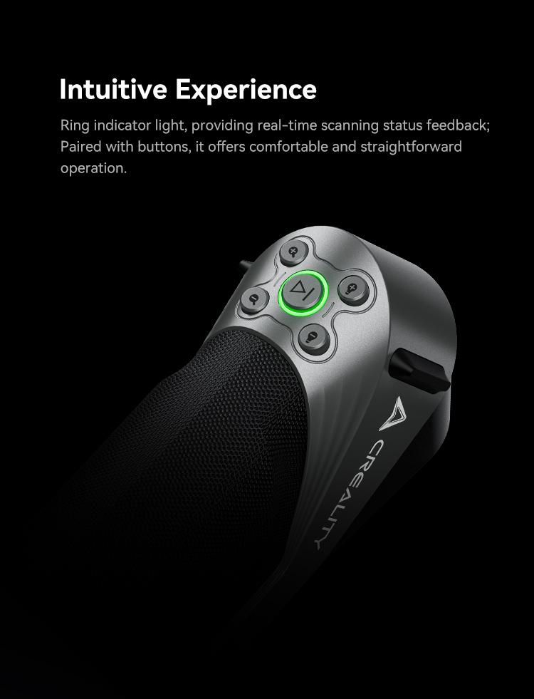 Creality CR-Scan Raptor 3D Scanner with Metrology Grade Accuracy and 7 Blue Laser Lines