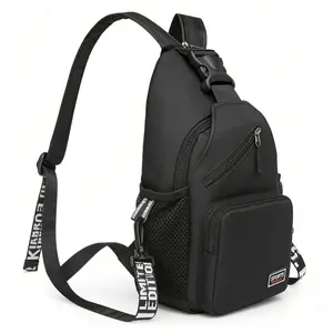 Convertible Crossbody Backpack Sling Bag for Men Women, Adjustable Strap, With Headphone Hole Fit 7.9" Tablet, Waterproof Large Capacity Single Shoulder Bag, Chest Bag Daypack for Travel Hiking carry