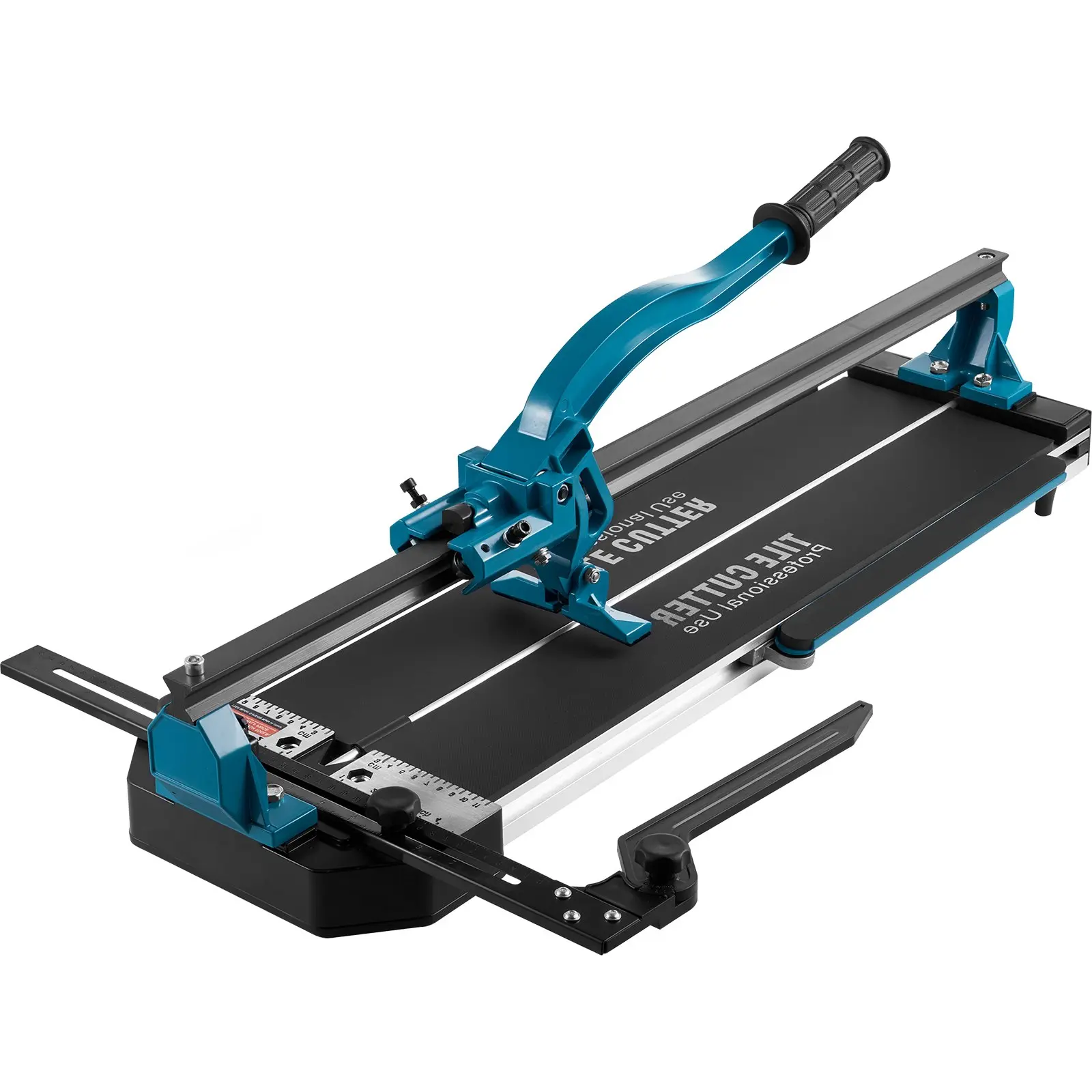 VEVOR 24-in Manual Tile Cutter, Porcelain & Ceramic Tile Cutter with Tungsten Carbide Cutting Wheel, Infrared Positioning, Anti-Skid Feet, Durable Rails for Professional Installers & Beginners