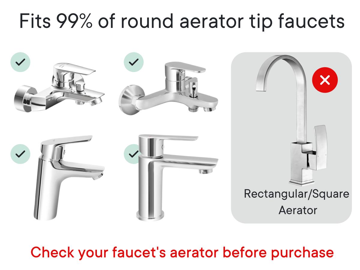 Qure Faucet Filter for Bathroom Sink Clearer Hydrated Skin Reduces Irritants Boosts Hydration Minimizes Breakouts & Irritation