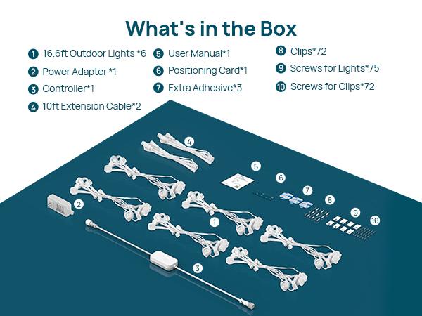 [Daily & Security Lighting] Linkind Smart Permanent Outdoor Lights 100ft RGBTW Christmas Lights 85 Scenes Modes IP67 Waterproof Alexa & Google Assistant Compatible for Daily Holiday Decorations