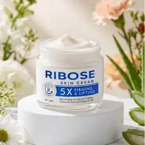 D-Ribose Anti-Aging Face Cream | 5X Firming & Lifting Formula with Hyaluronic Acid & Vitamin E+B5 | 60ml Rejuvenating Cream for Deep Hydration & Wrinkle Reduction | Visible Results in 2 Weeks | Lightweight Non-Greasy Texture