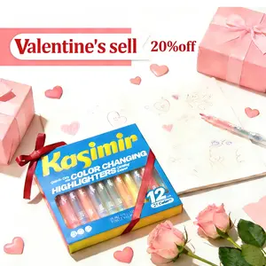 Kasimir Magic Markers Highlighter- Back to school Colors ColorChanging No Bleed Bible Layering Highlighter Chisel & Fine  Double Ended for KidsAdults School Office