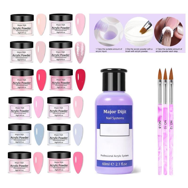 Valentine's Day Acrylic Nail Kit with Drill Set for Beginners with Everything 12 Color Acrylic Powder Nail Decoration Tools Home Salon Valentine's Day Acrylic Nail Kit with Drill Set for Beginners with Everything 12 Color Acrylic Powder Nail Decoration Tools Home Salon
