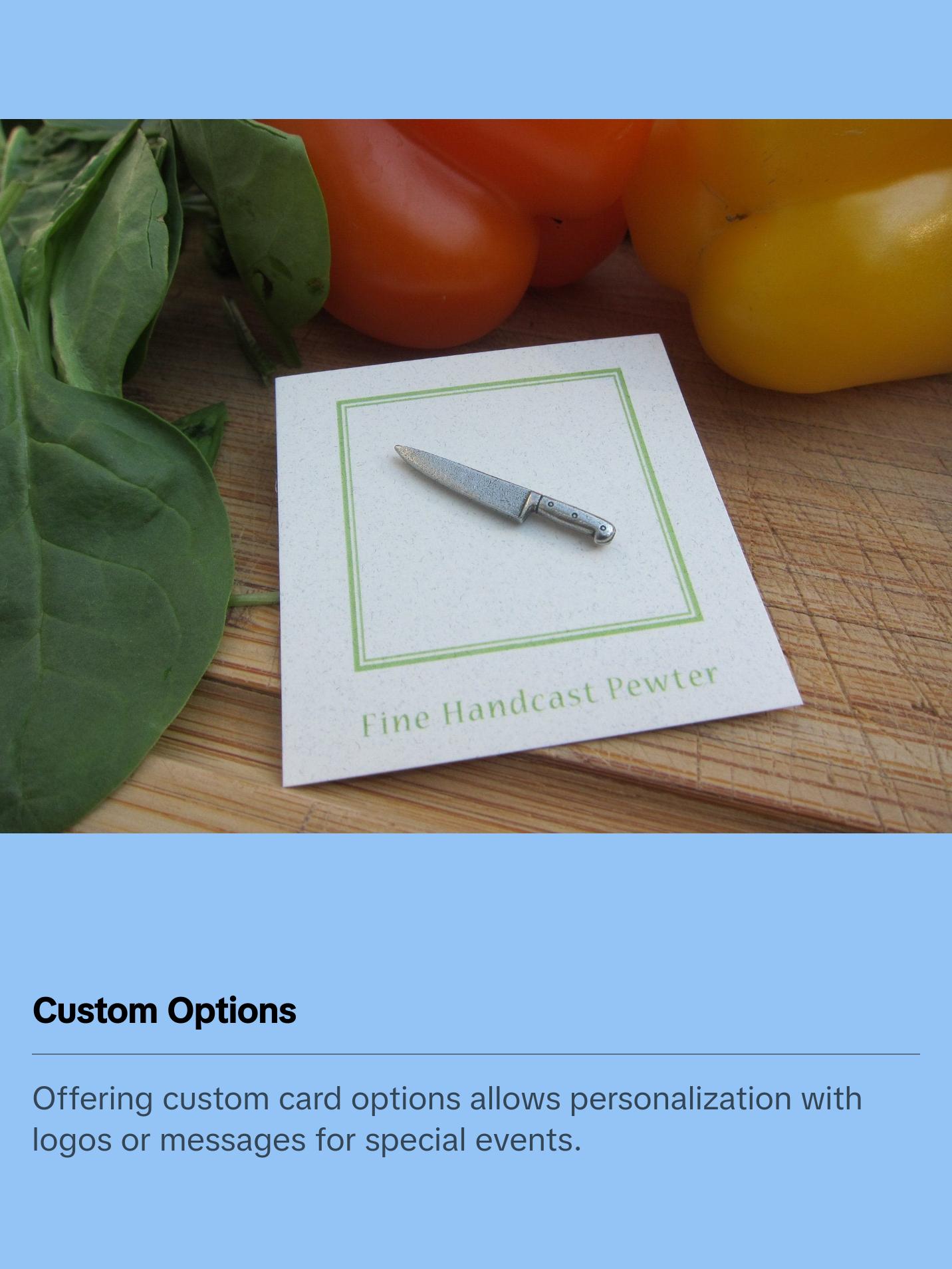 Chef's Knife Lapel Pin