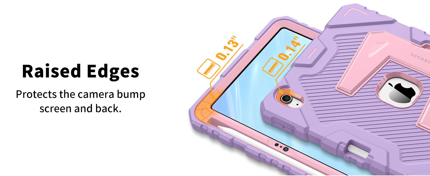 Fintie Kid-Friendly Case for 2025 iPad 11th Gen A16 Chip / iPad 10th Gen, 3-Layer Rugged Protective Case with Built-in Kickstand, Kid iPad Cover