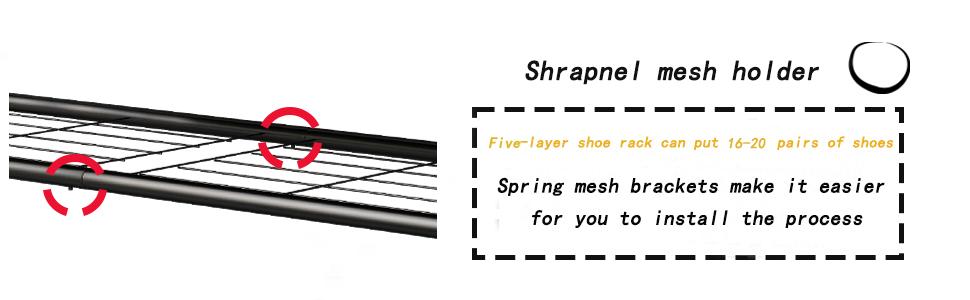 dealsforyoudays Shoe Rack 4 Tier 5 Tier 6 Tier Organizer for Closet Entryway Free Standing Metal Storage Shoe Shelf with MDF Top Board