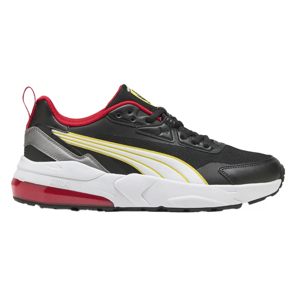 PUMA Mens Scuderia Ferrari Vis2k Lace Up Sneakers Shoes Casual - Black